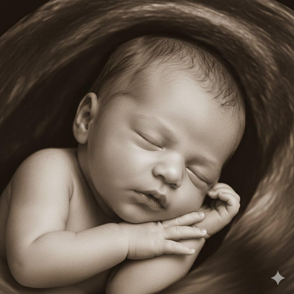 Image of an HD Live (5D) baby ultrasound